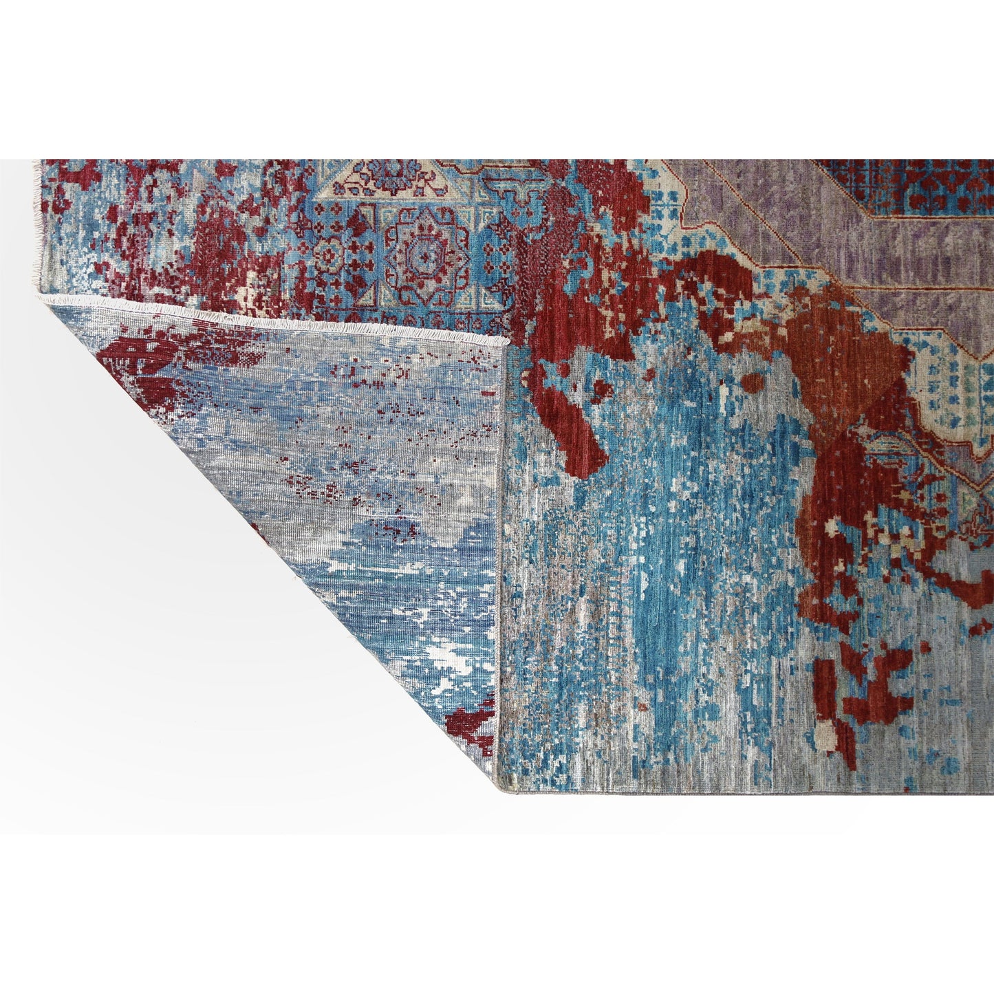 ARYANA ARYAN BLUE / RED 8'5" X 9'10"