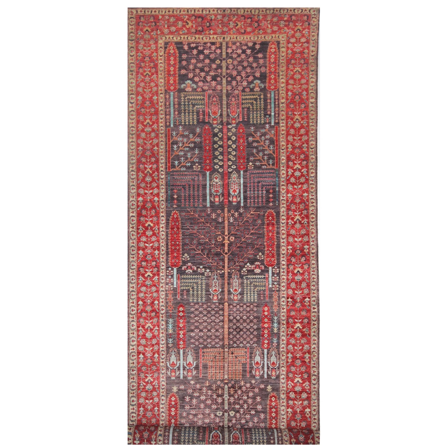 ARYANA ARYAN BLACK / RED 4'10" X 17'11"