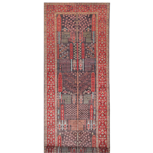 ARYANA ARYAN BLACK / RED 4'10" X 17'11"