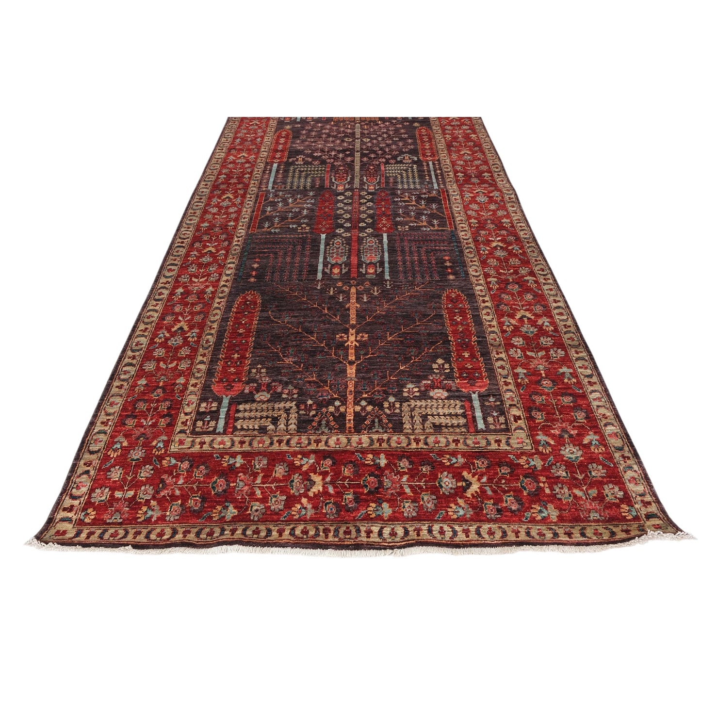 ARYANA ARYAN BLACK / RED 4'10" X 17'11"