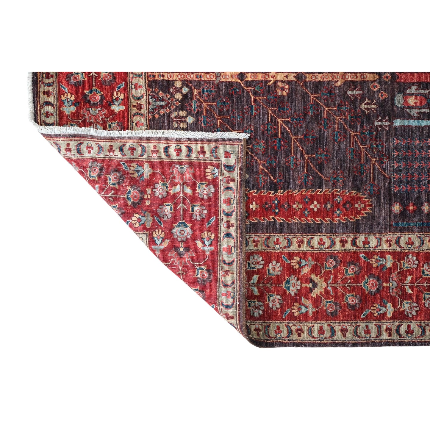 ARYANA ARYAN BLACK / RED 4'10" X 17'11"