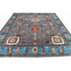 ARYANA ARYAN BROWN / LIGHT BLUE 8'2" X 9'6"