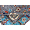ARYANA ARYAN BROWN / LIGHT BLUE 8'2" X 9'6"