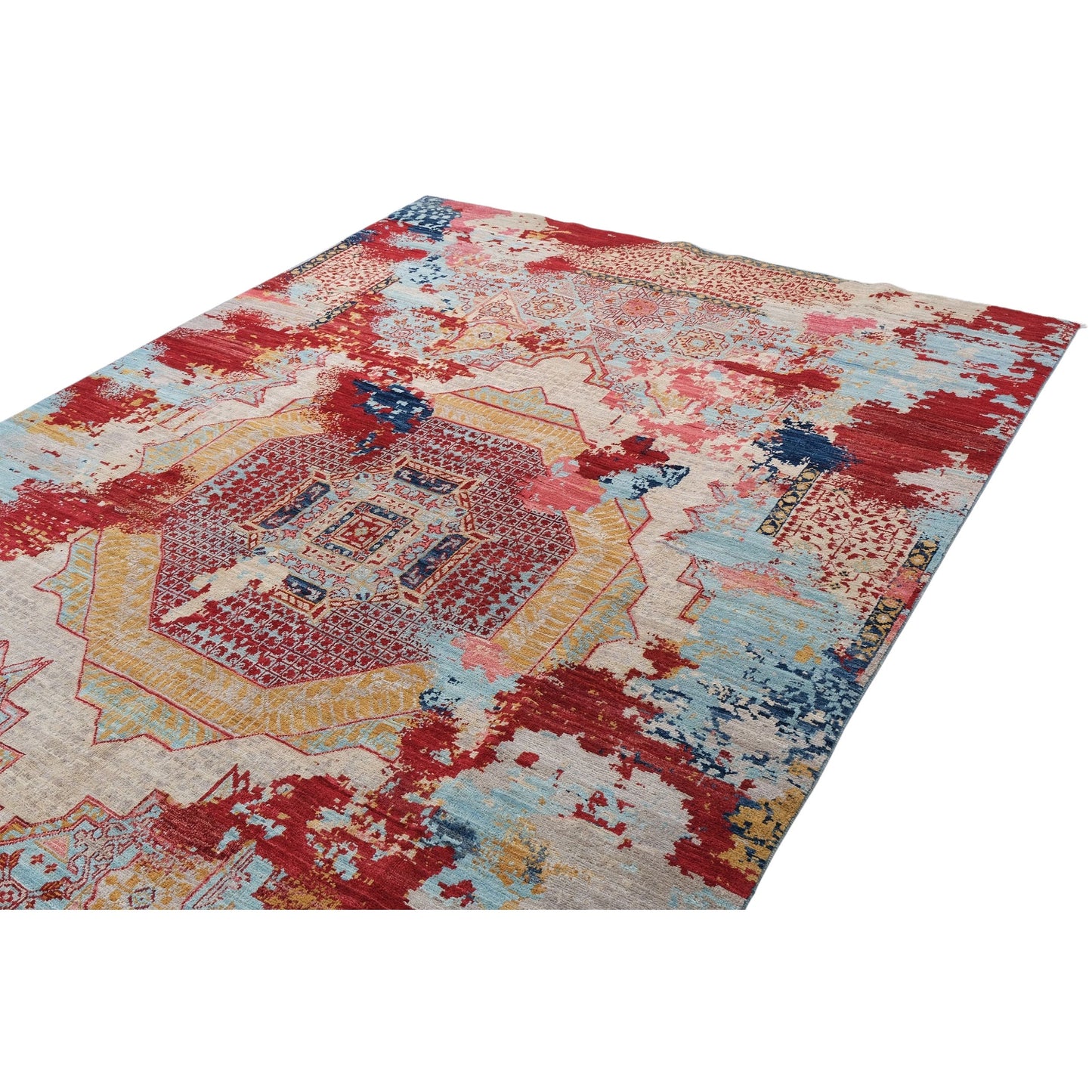 ARYANA ARYAN RED / LIGHT BLUE 5'9" X 9'