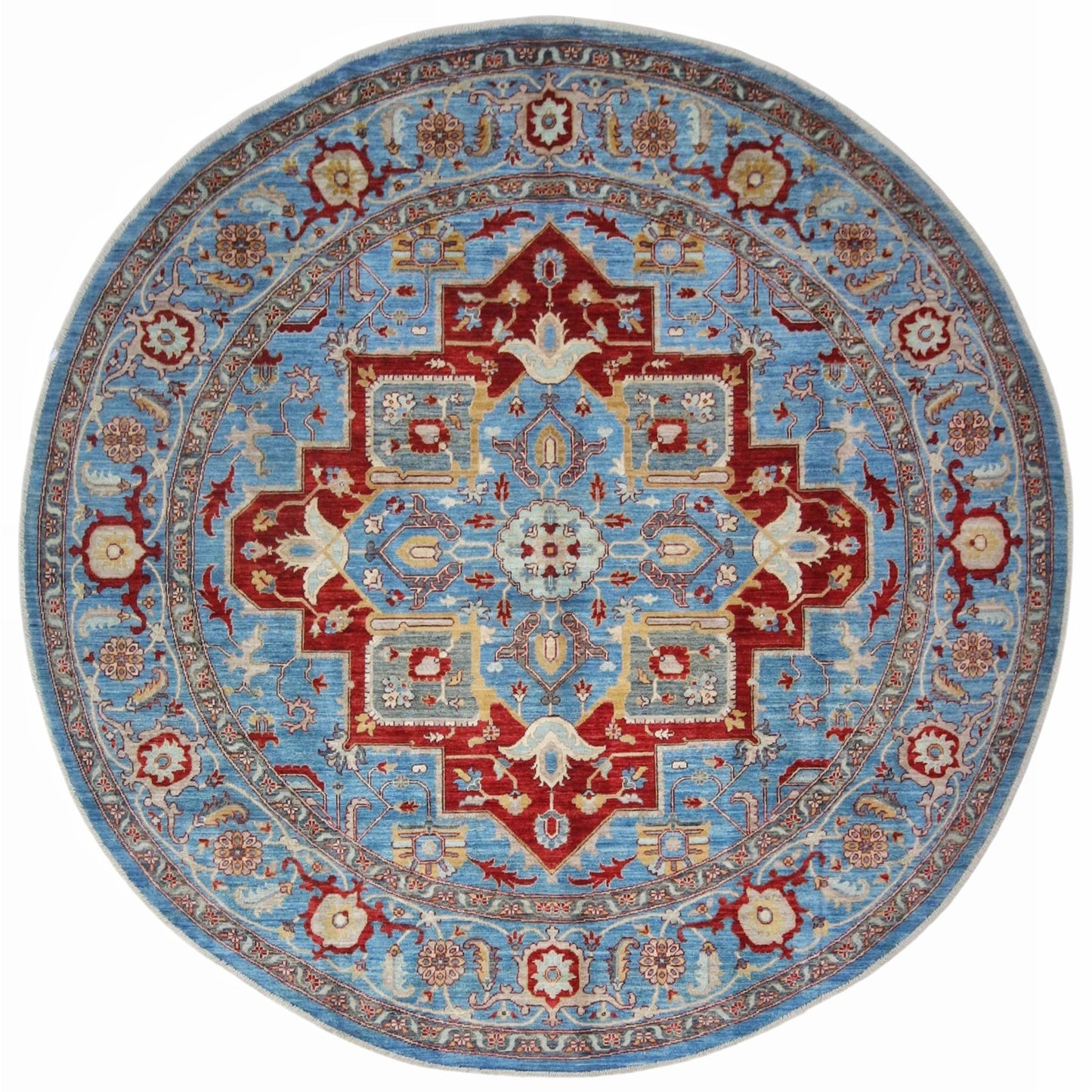 ARYANA ARYAN LIGHT BLUE / LIGHT BLUE 7'10" X 7'10"