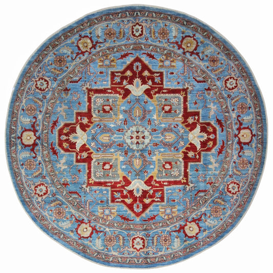 ARYANA ARYAN LIGHT BLUE / LIGHT BLUE 7'10" X 7'10"