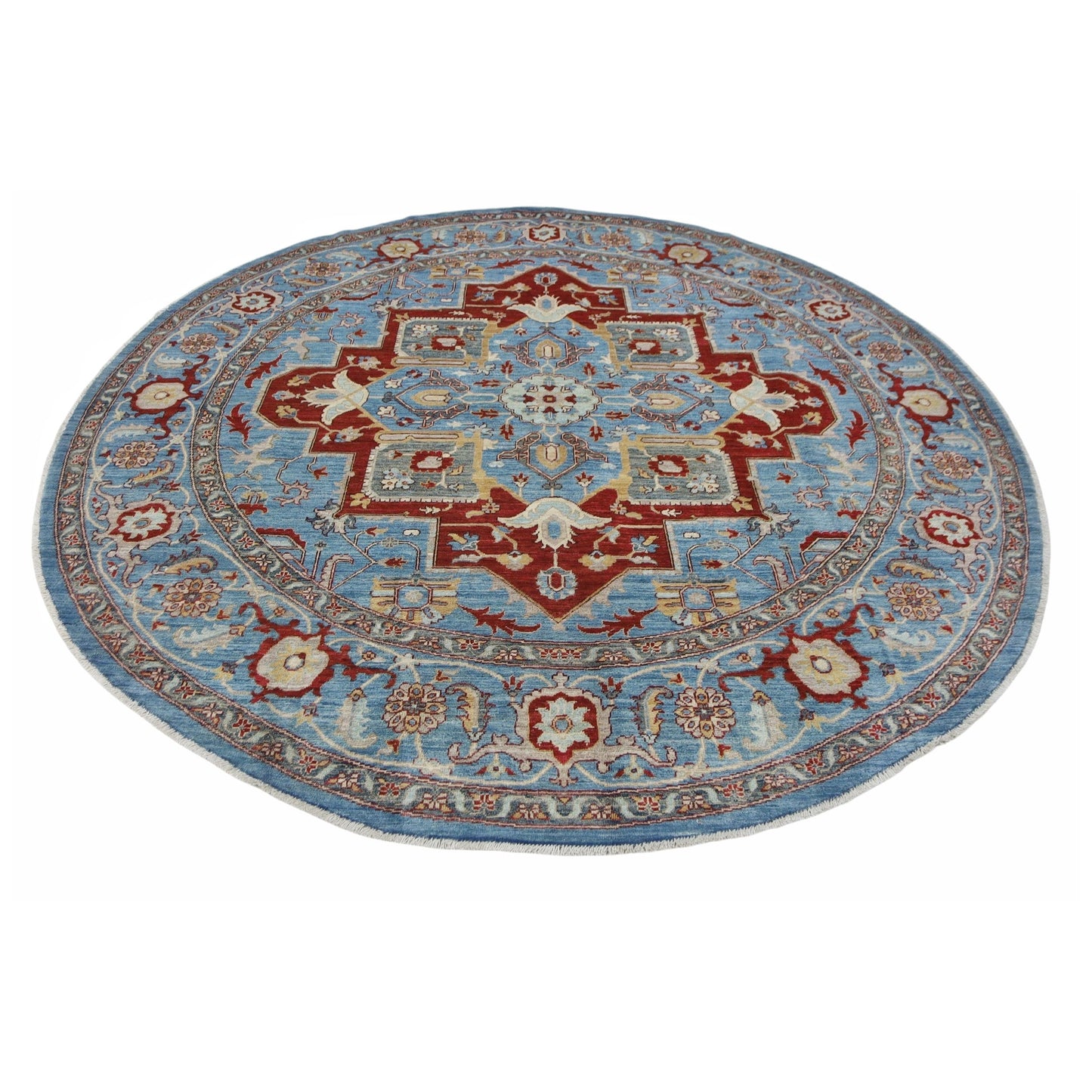 ARYANA ARYAN LIGHT BLUE / LIGHT BLUE 7'10" X 7'10"