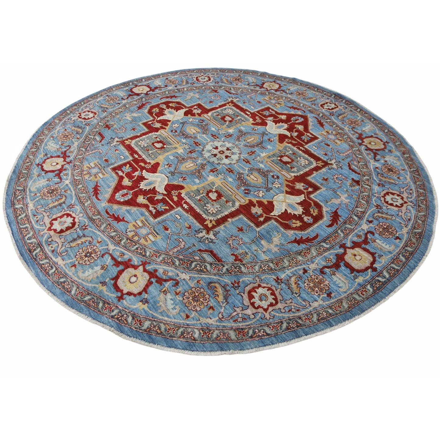 ARYANA ARYAN LIGHT BLUE / LIGHT BLUE 7'10" X 7'10"