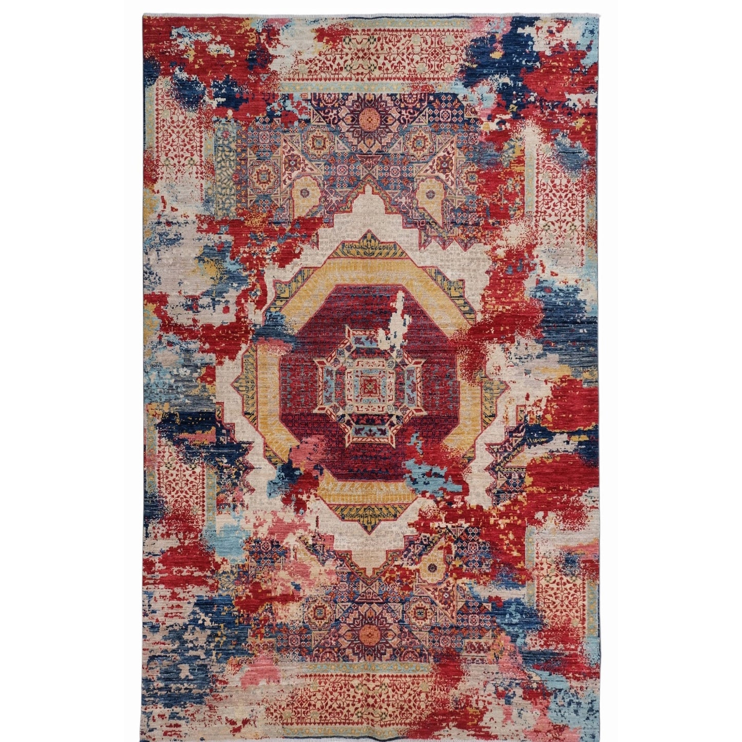 ARYANA ARYAN RED / NAVY 6'4" X 8'10"