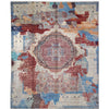 ARYANA ARYAN RED / LIGHT BLUE 8' X 9'10"