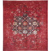ARYANA ARYAN CHARCOAL / RED 10' X 11'2"