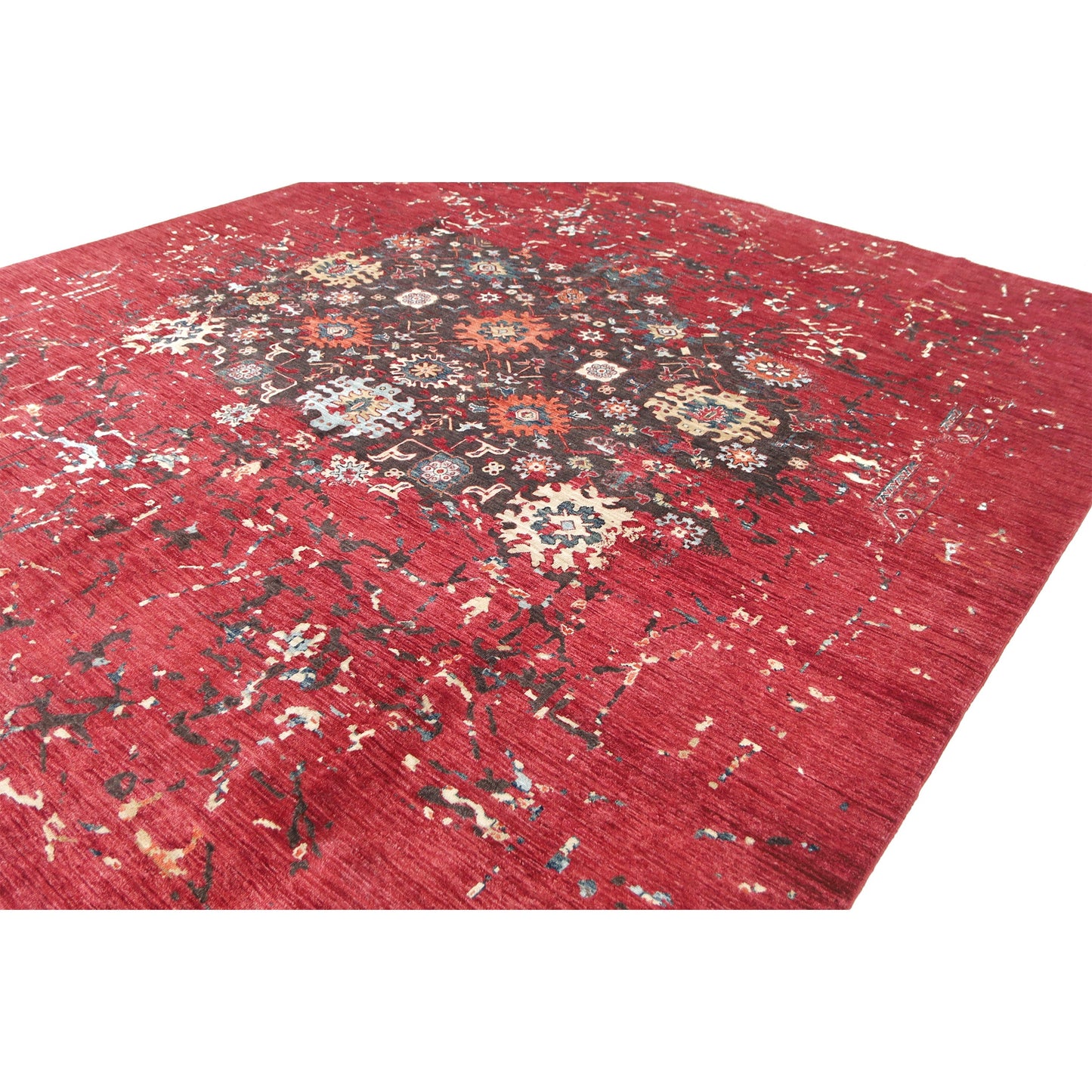 ARYANA ARYAN CHARCOAL / RED 10' X 11'2"