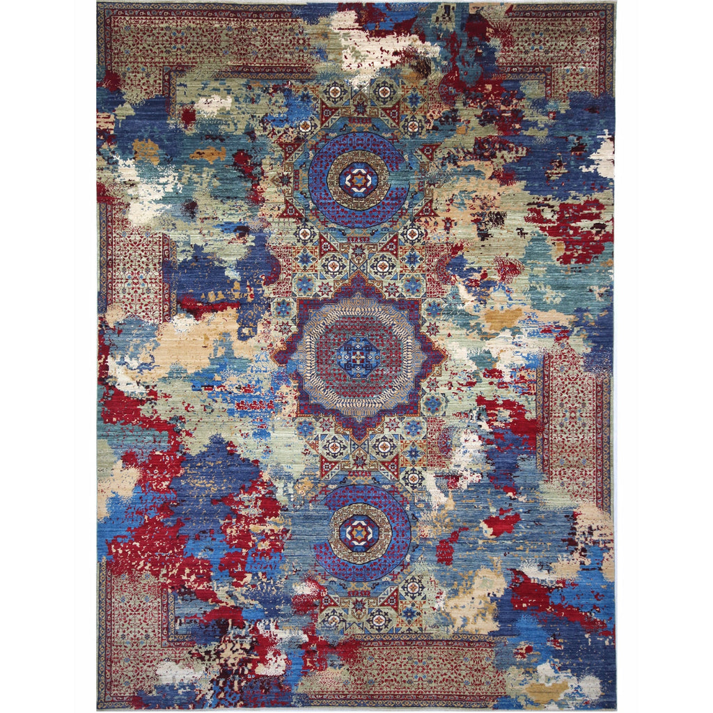 ARYANA ARYAN NAVY / GREEN 9'11" X 14'