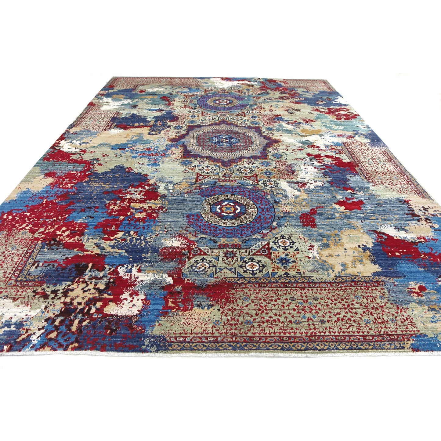 ARYANA ARYAN NAVY / GREEN 9'11" X 14'