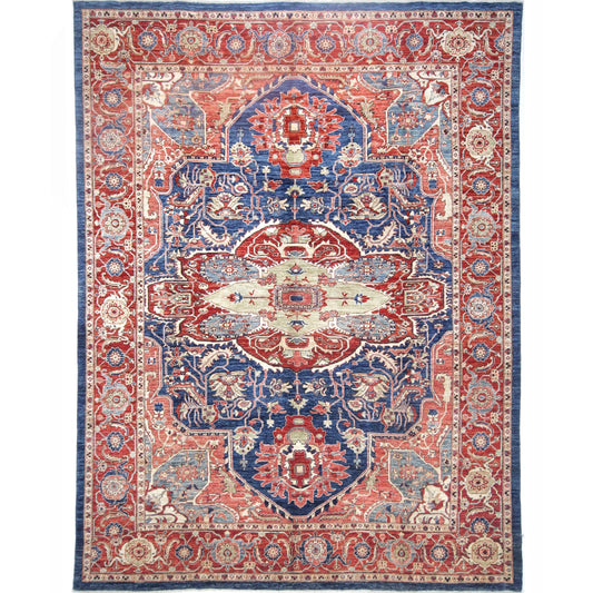ARYANA ARYAN NAVY / RED 8'10" X 11'9"