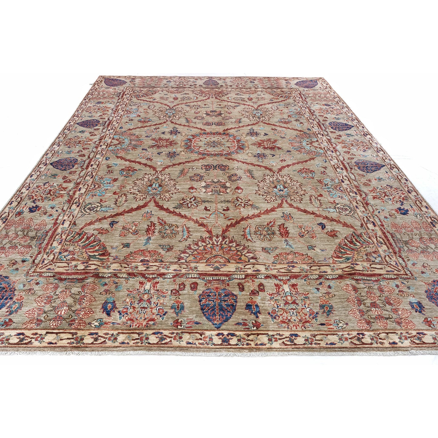 ARYANA ARYAN CAMEL / RED 8' X 11'3"