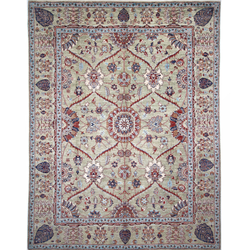 ARYANA ARYAN LIGHT GREEN / LIGHT GREEN 9'1" X 12'3"