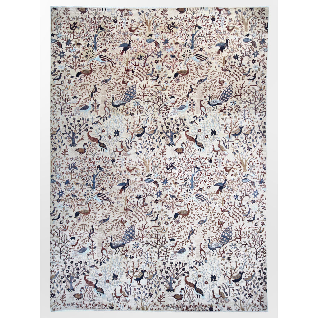 ARYANA ARYAN IVORY / BLUE 10' X 14'