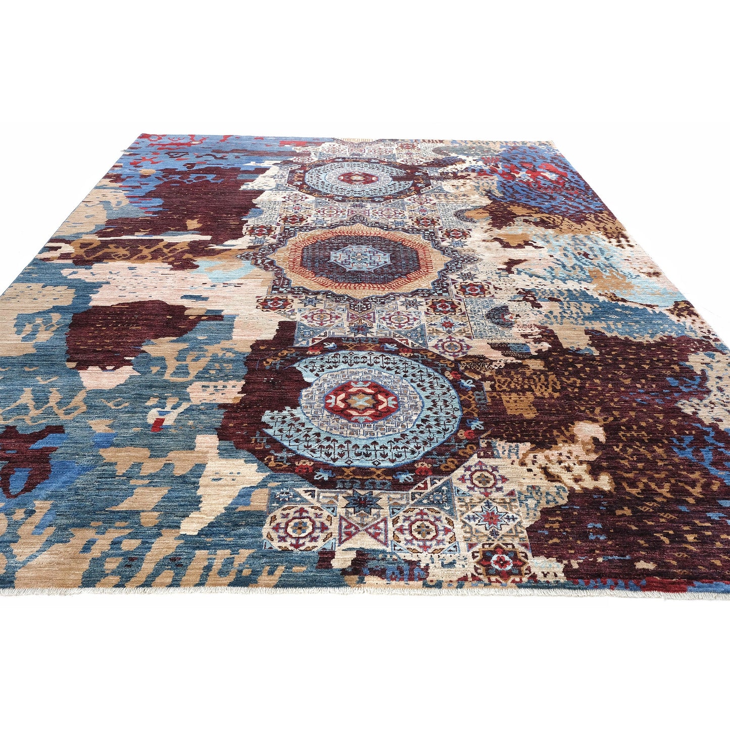 ARYANA ARYAN IVORY / BLUE 9' X 11'8"