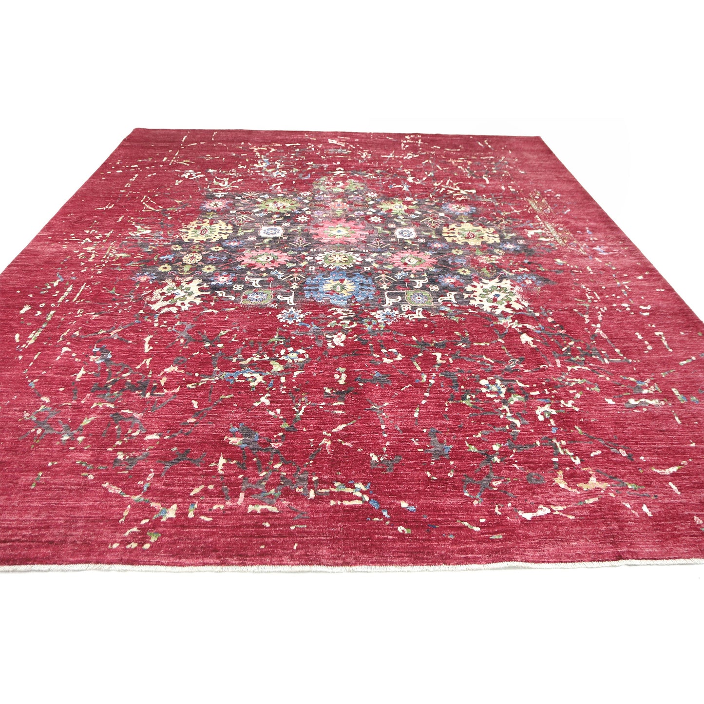 ARYANA ARYAN CHARCOAL / RED 9'10" X 11'5"