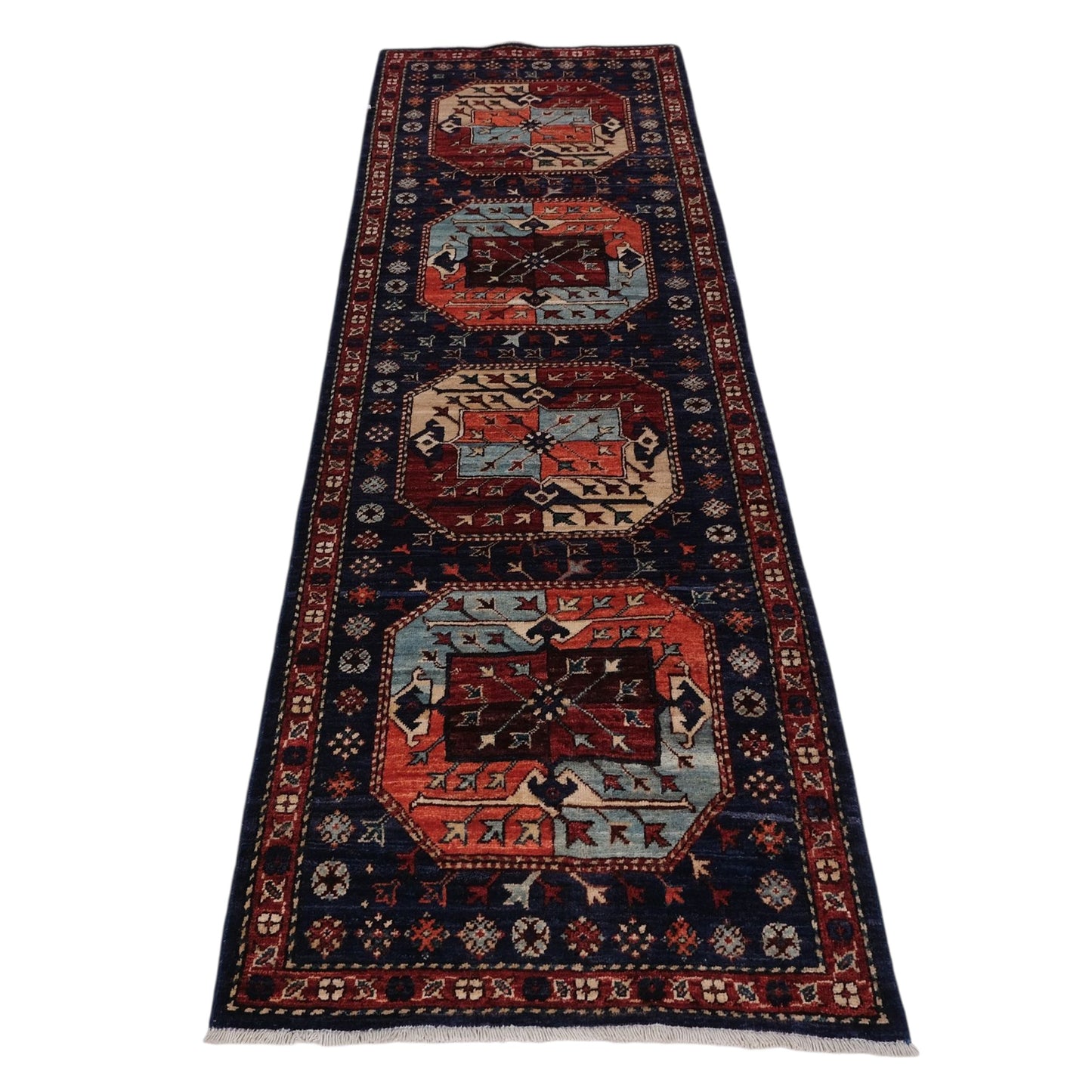 ARYANA ARYAN NAVY / RED 2'4" X 7'10"