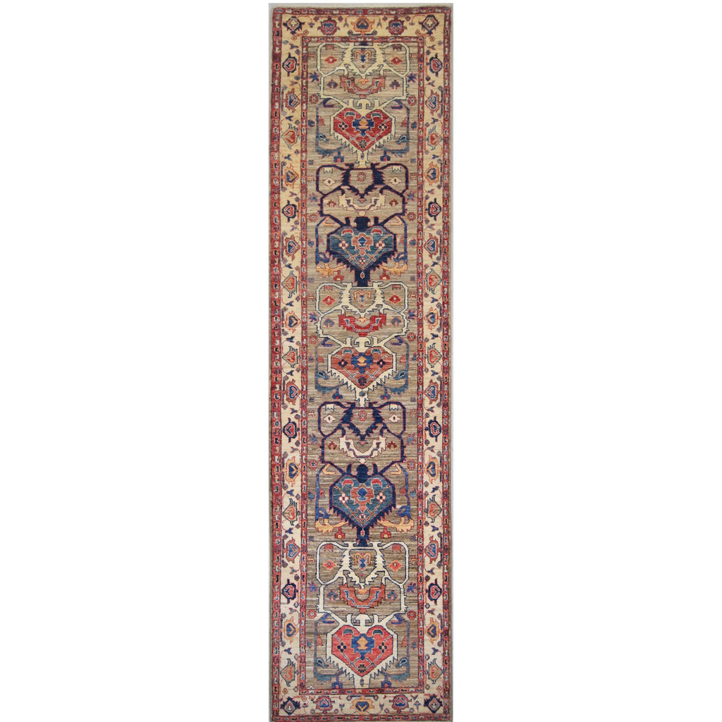 ARYANA ARYAN BROWN / IVORY 2'7" X 10'3"