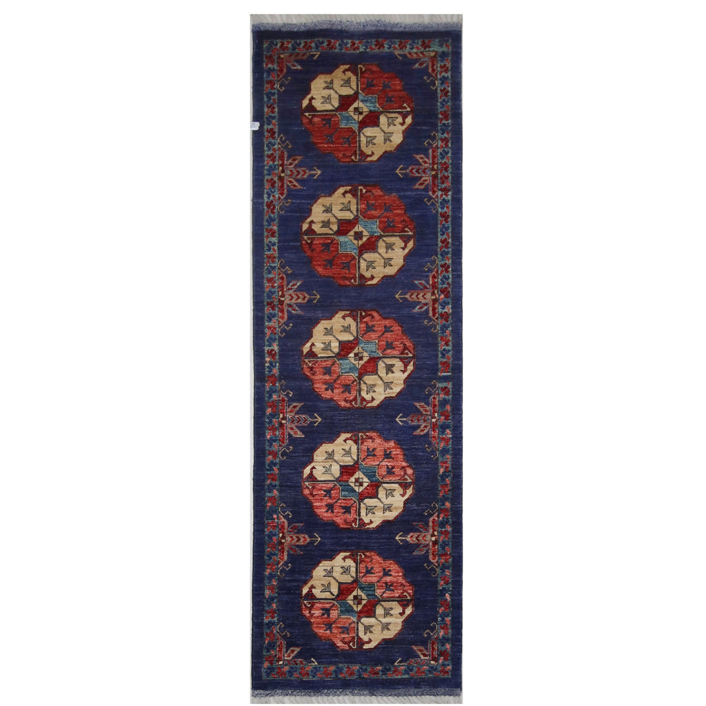 ARYANA ARYAN BLUE / IVORY 2'6" X 8'