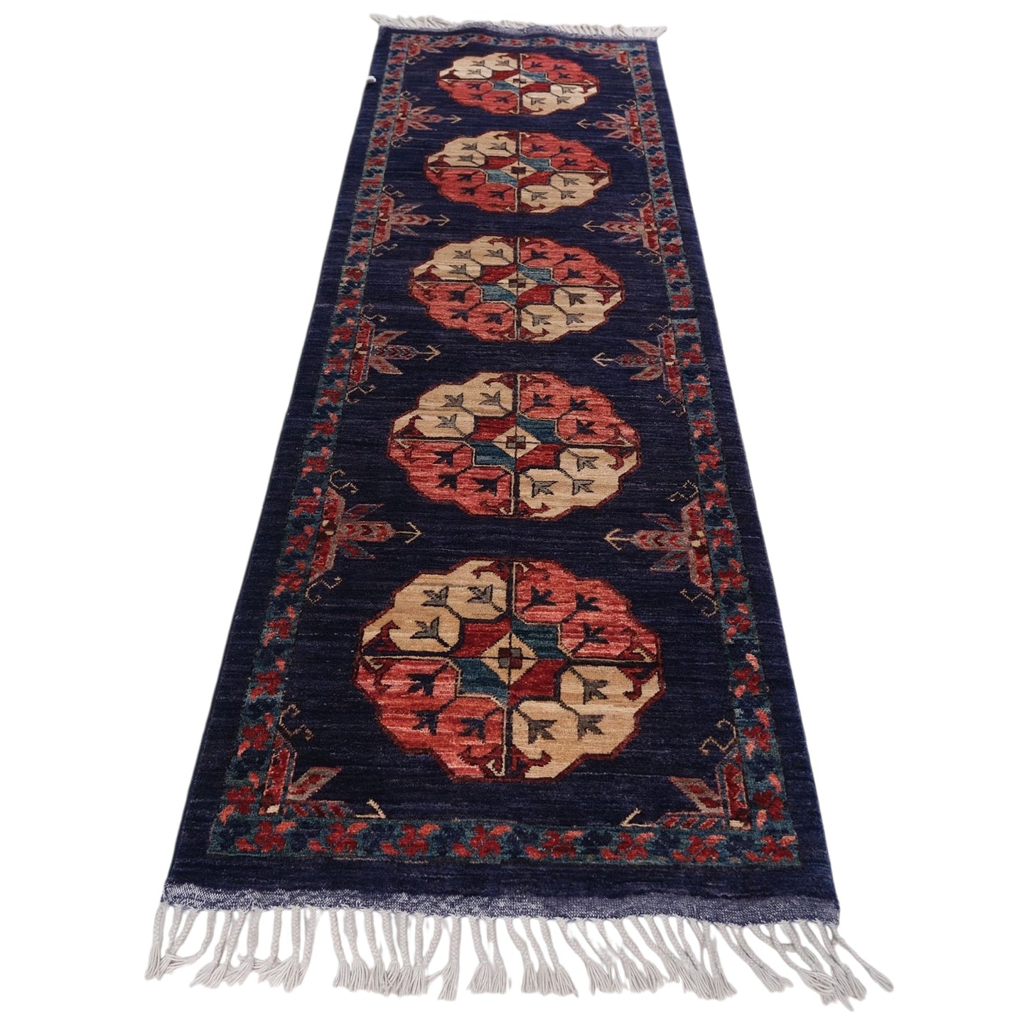ARYANA ARYAN BLUE / IVORY 2'6" X 8'