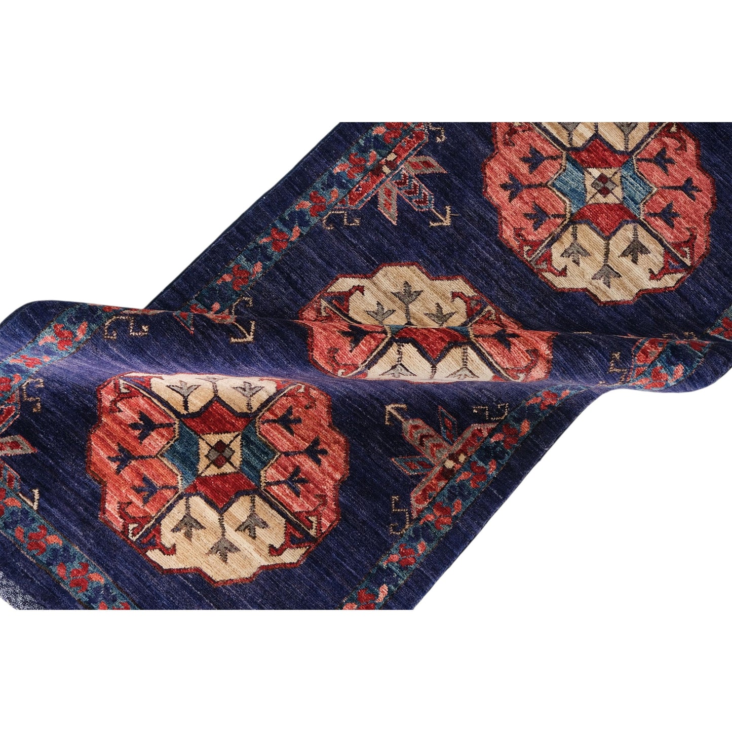 ARYANA ARYAN BLUE / IVORY 2'6" X 8'