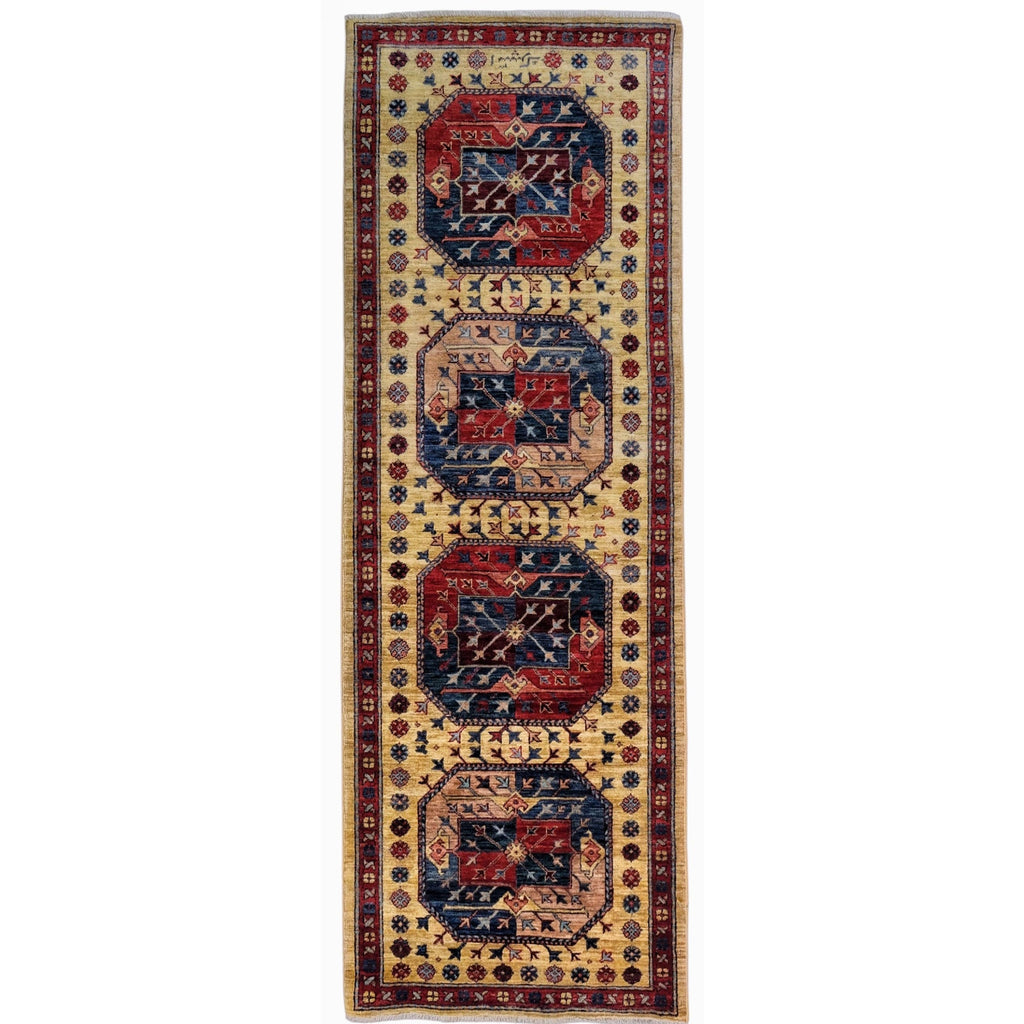 ARYANA ARYAN CAMEL / RED 2'8" X 7'10"