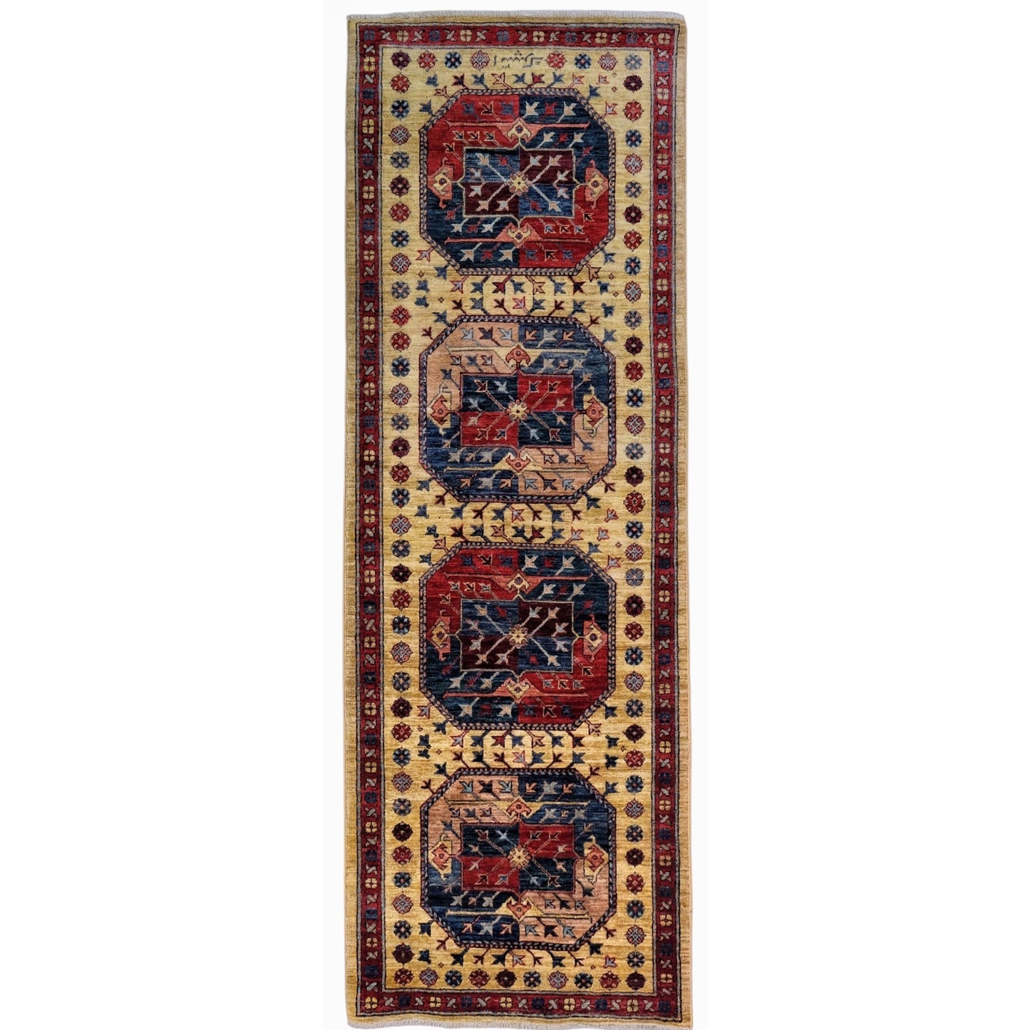 ARYANA ARYAN CAMEL / RED 2'8" X 7'10"