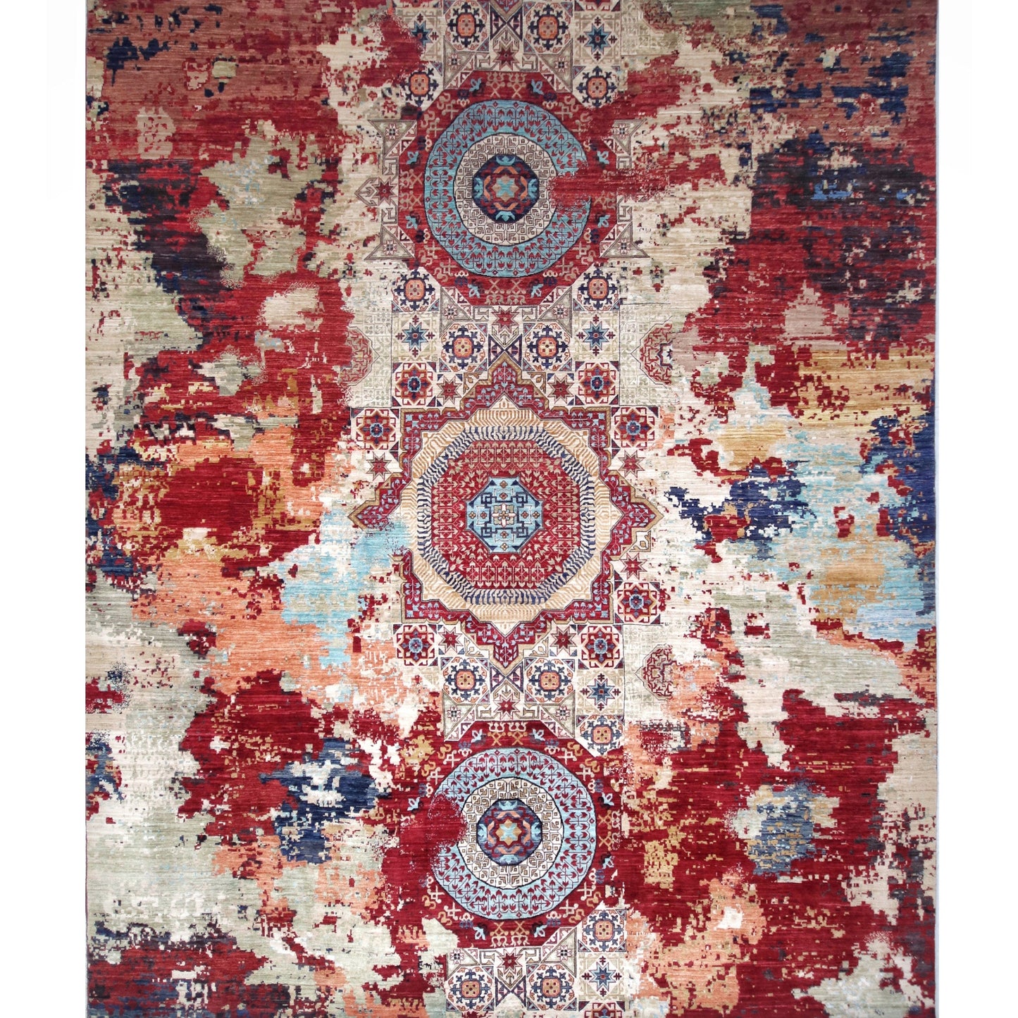 ARYANA ARYAN IVORY / RED 12'2" X 14'11"