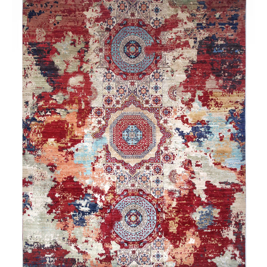 ARYANA ARYAN IVORY / RED 12'2" X 14'11"