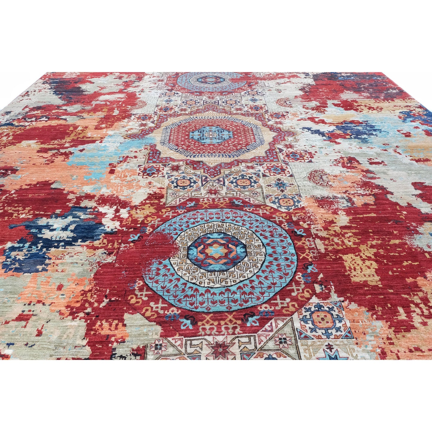 ARYANA ARYAN IVORY / RED 12'2" X 14'11"