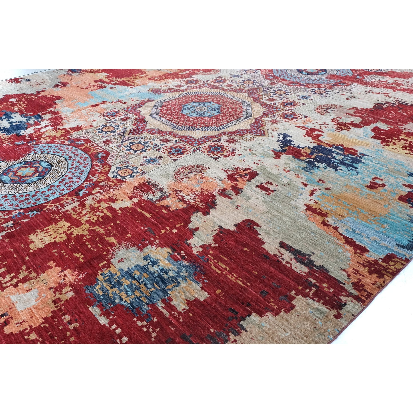 ARYANA ARYAN IVORY / RED 12'2" X 14'11"