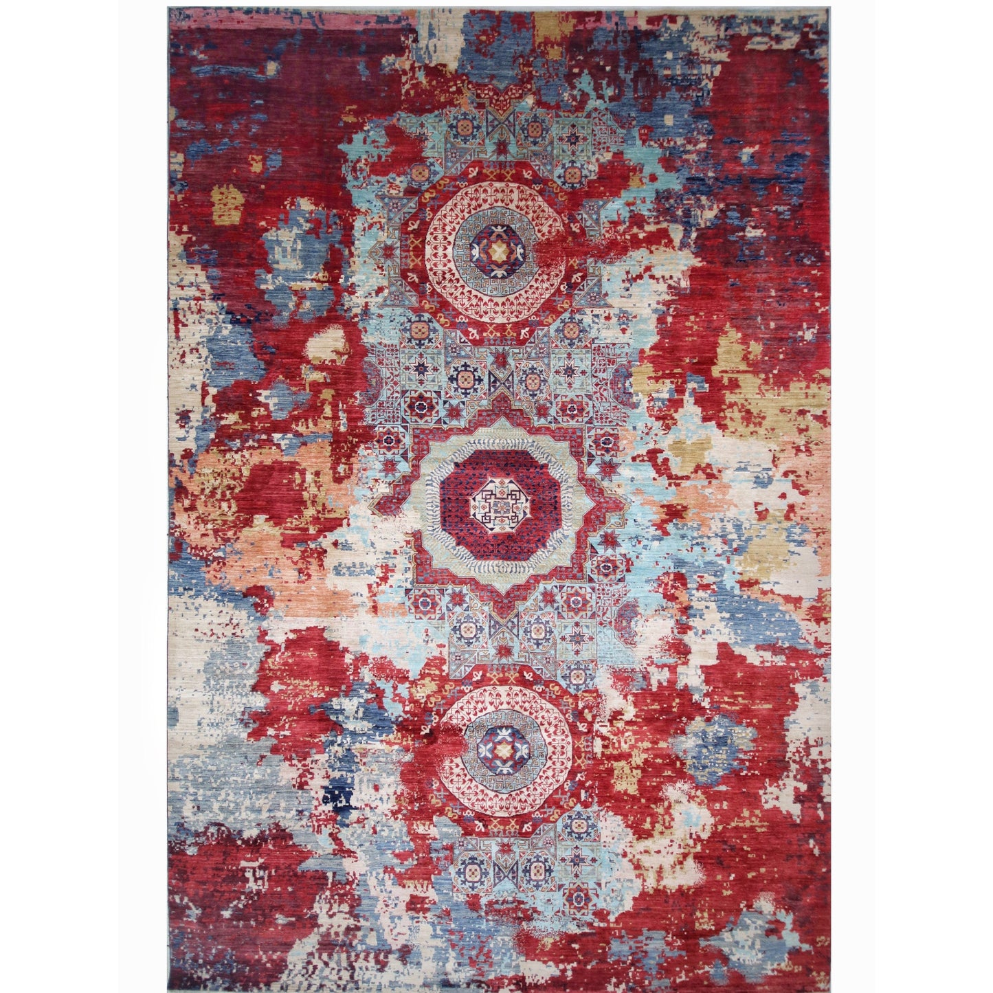 ARYANA ARYAN NAVY / RED 11'9" X 17'8"
