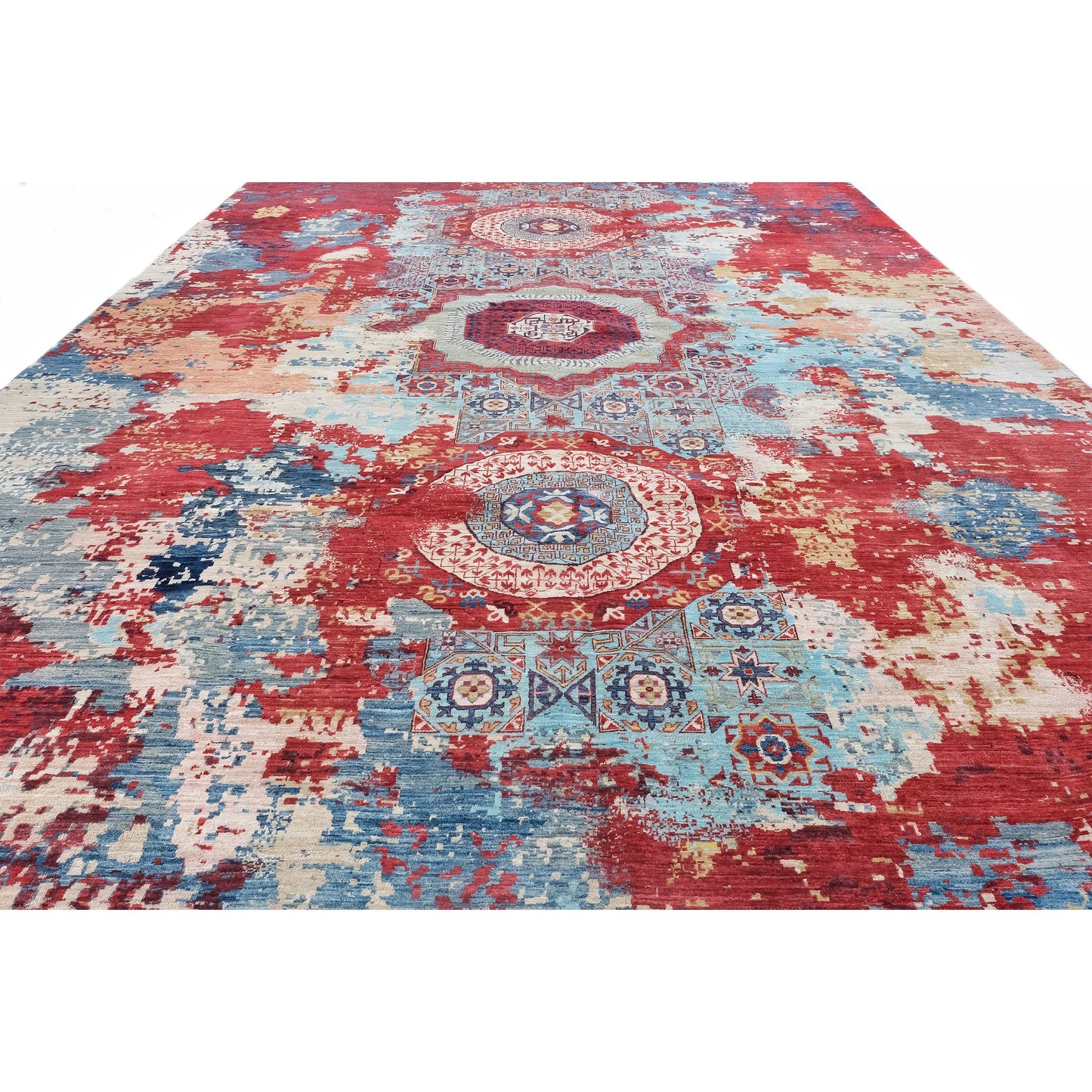 ARYANA ARYAN NAVY / RED 11'9" X 17'8"