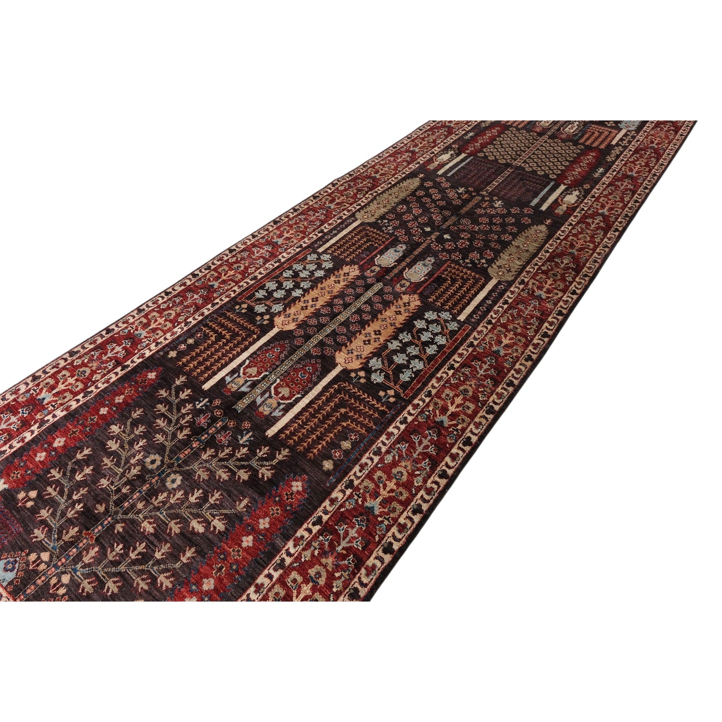 ARYANA ARYAN BLACK / RED 3'9" X 16'2"