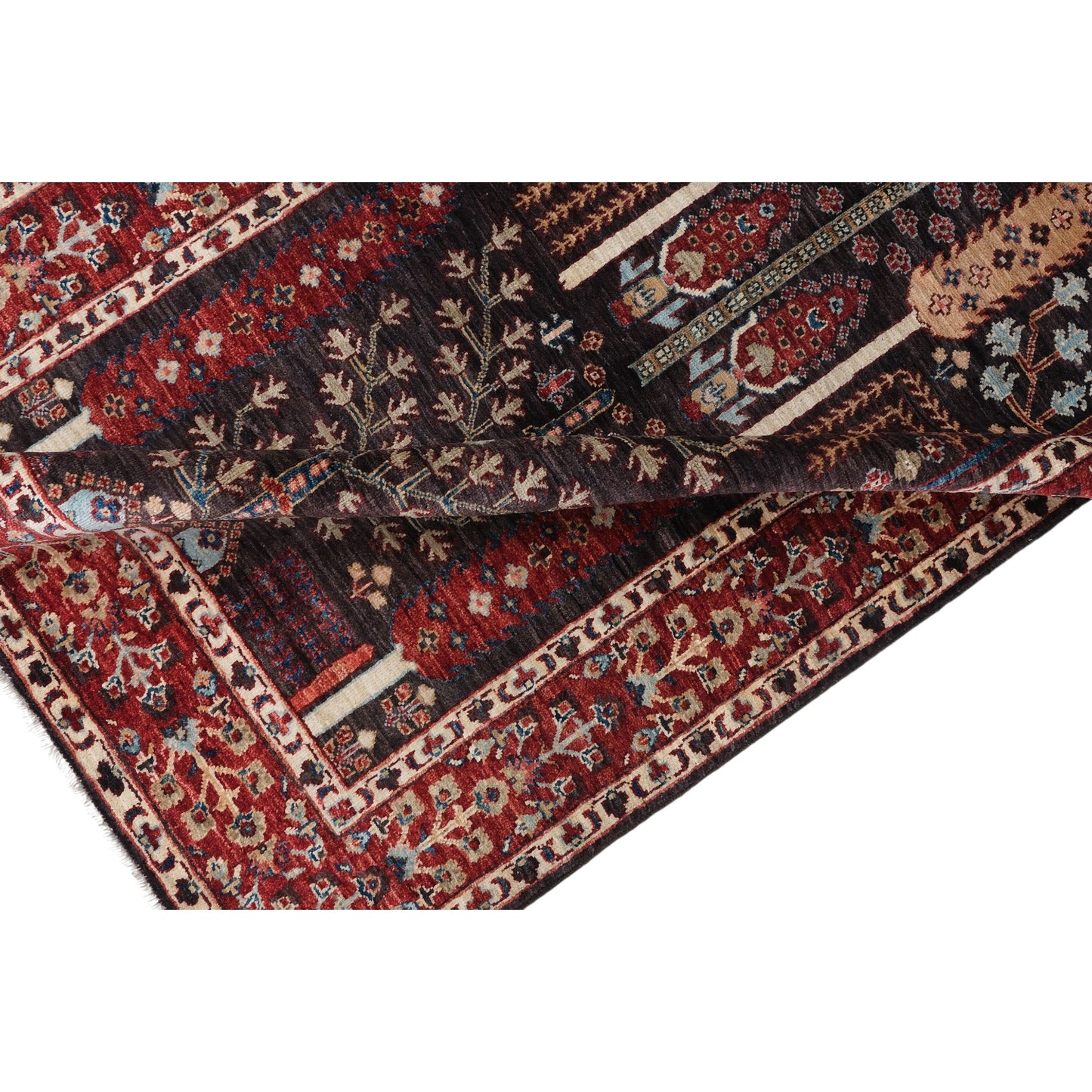 ARYANA ARYAN BLACK / RED 3'9" X 16'2"
