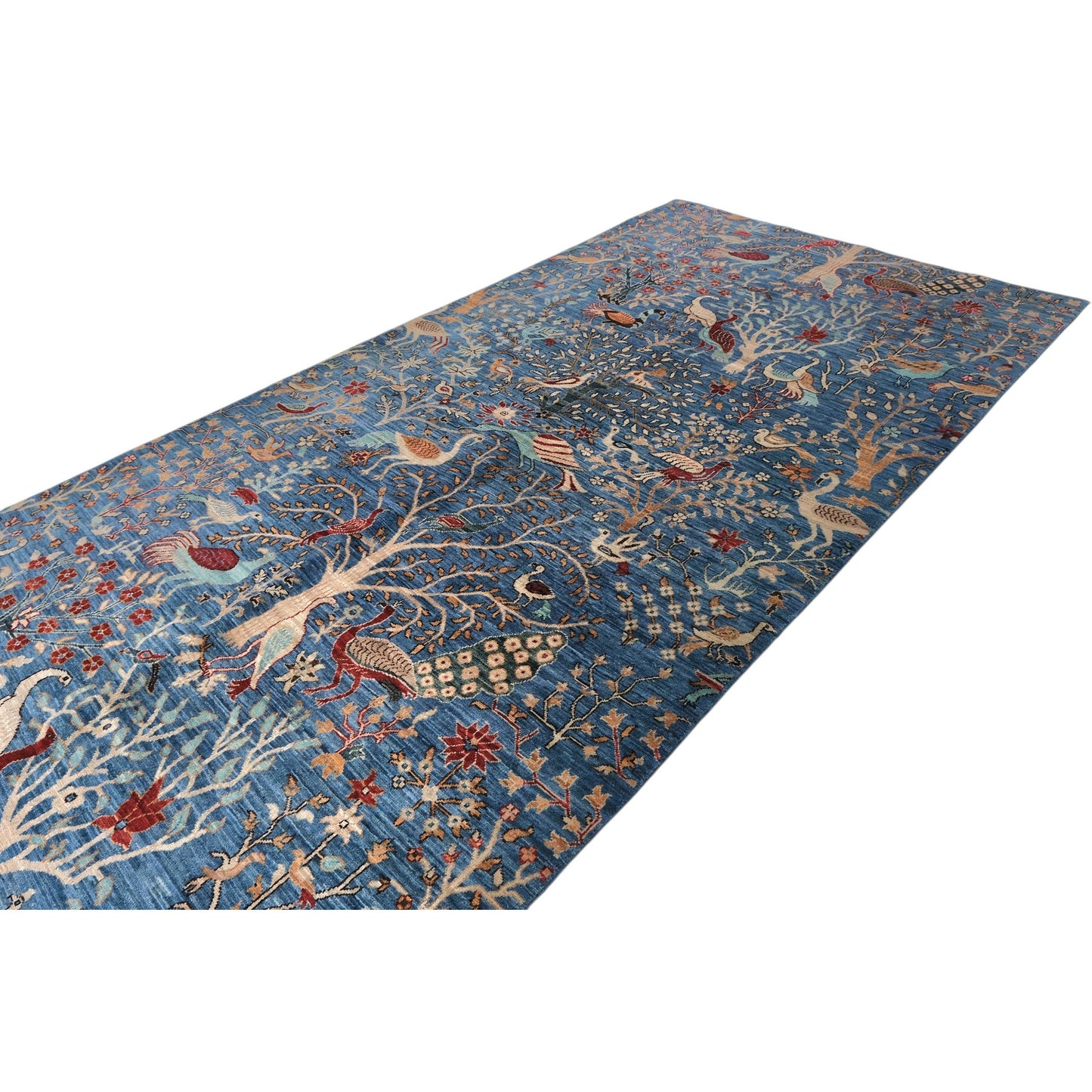 ARYANA ARYAN LIGHT BLUE / RED 5'1" X 10'1"