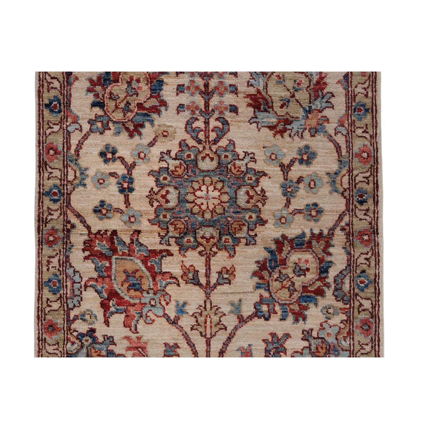 ARYANA ARYAN IVORY / RED 2'5" X 17'5"