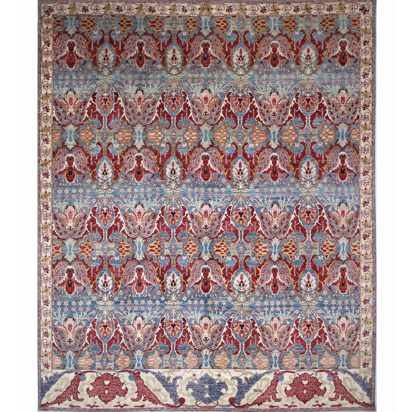 ARYANA ARYAN LIGHT BLUE / RED 11'11" X 14'9"
