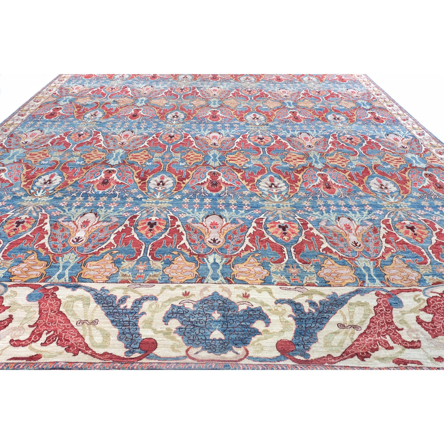 ARYANA ARYAN LIGHT BLUE / RED 11'11" X 14'9"