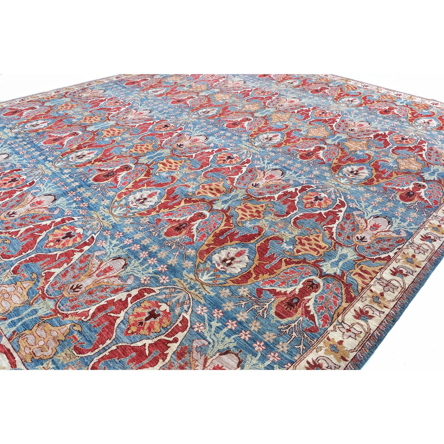 ARYANA ARYAN LIGHT BLUE / RED 11'11" X 14'9"