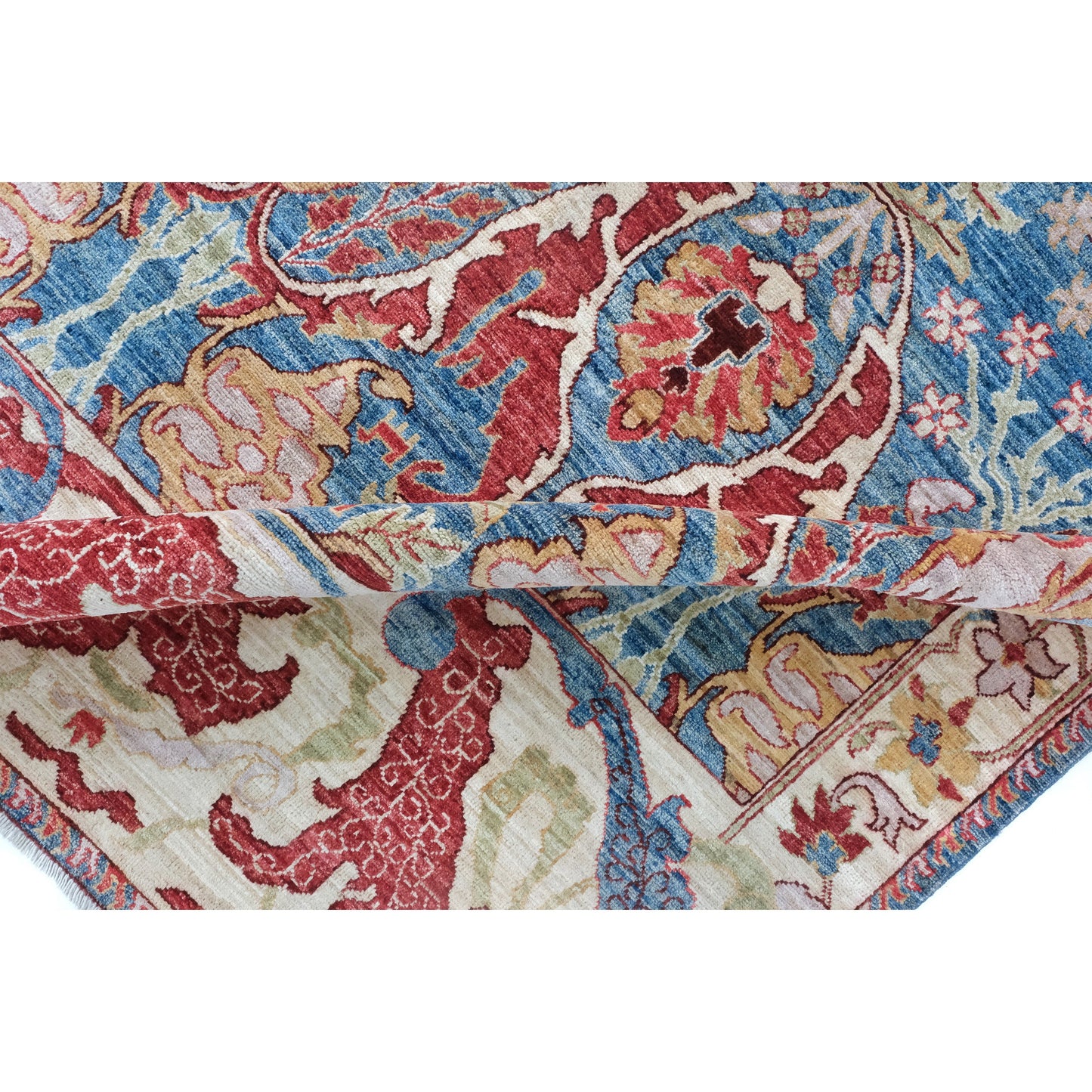 ARYANA ARYAN LIGHT BLUE / RED 11'11" X 14'9"