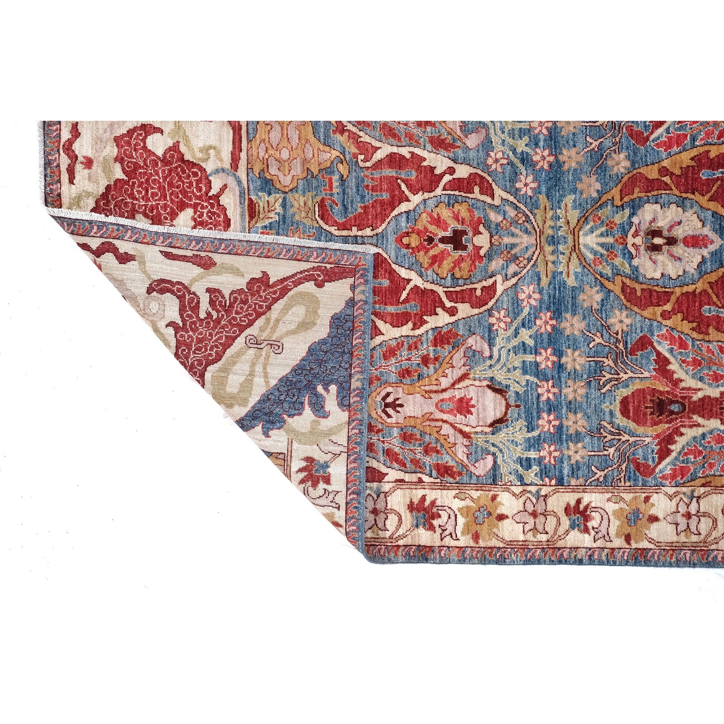 ARYANA ARYAN LIGHT BLUE / RED 11'11" X 14'9"