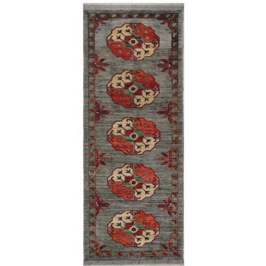 ARYANA ARYAN BROWN / RED 2'8" X 7'8"