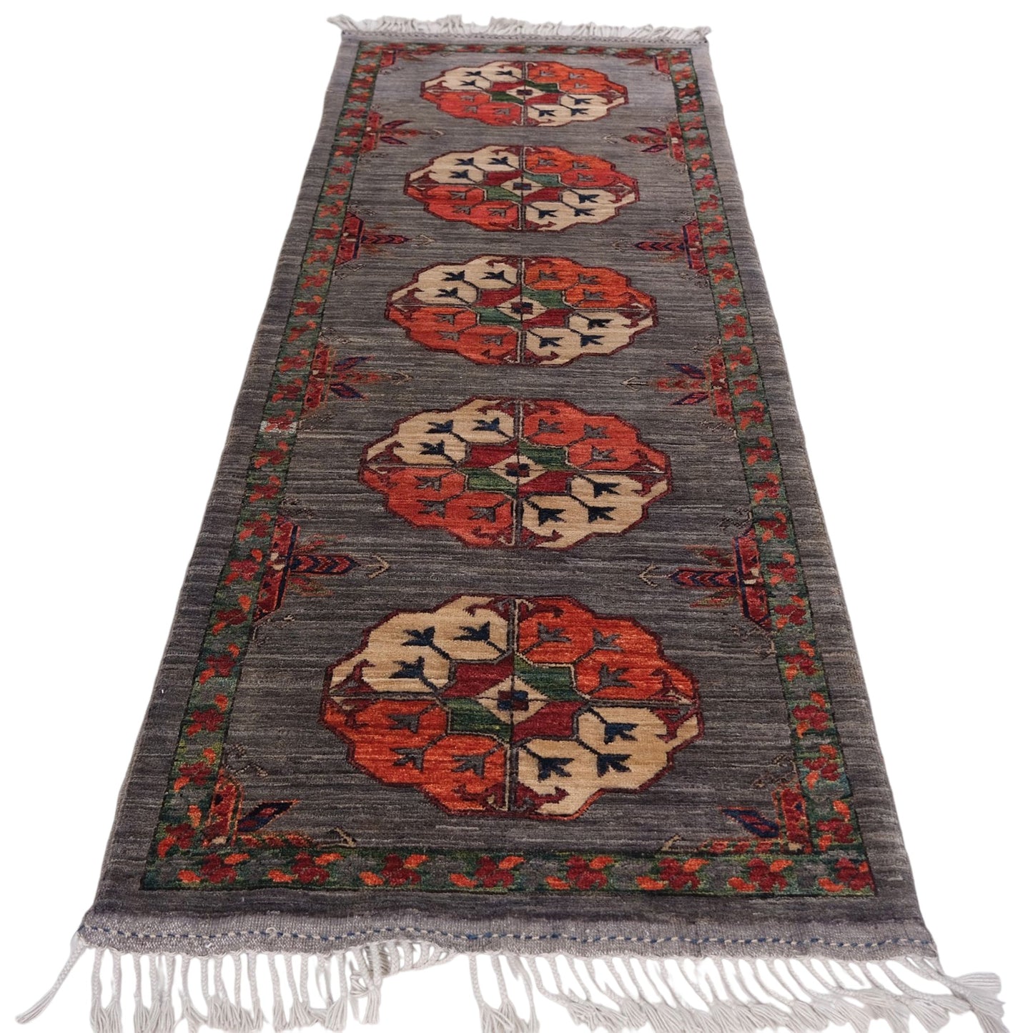 ARYANA ARYAN BROWN / RED 2'8" X 7'8"