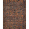 ANTIQUE PERSIAN SAROUK ROSE / NAVY 11'8" X 17'6"