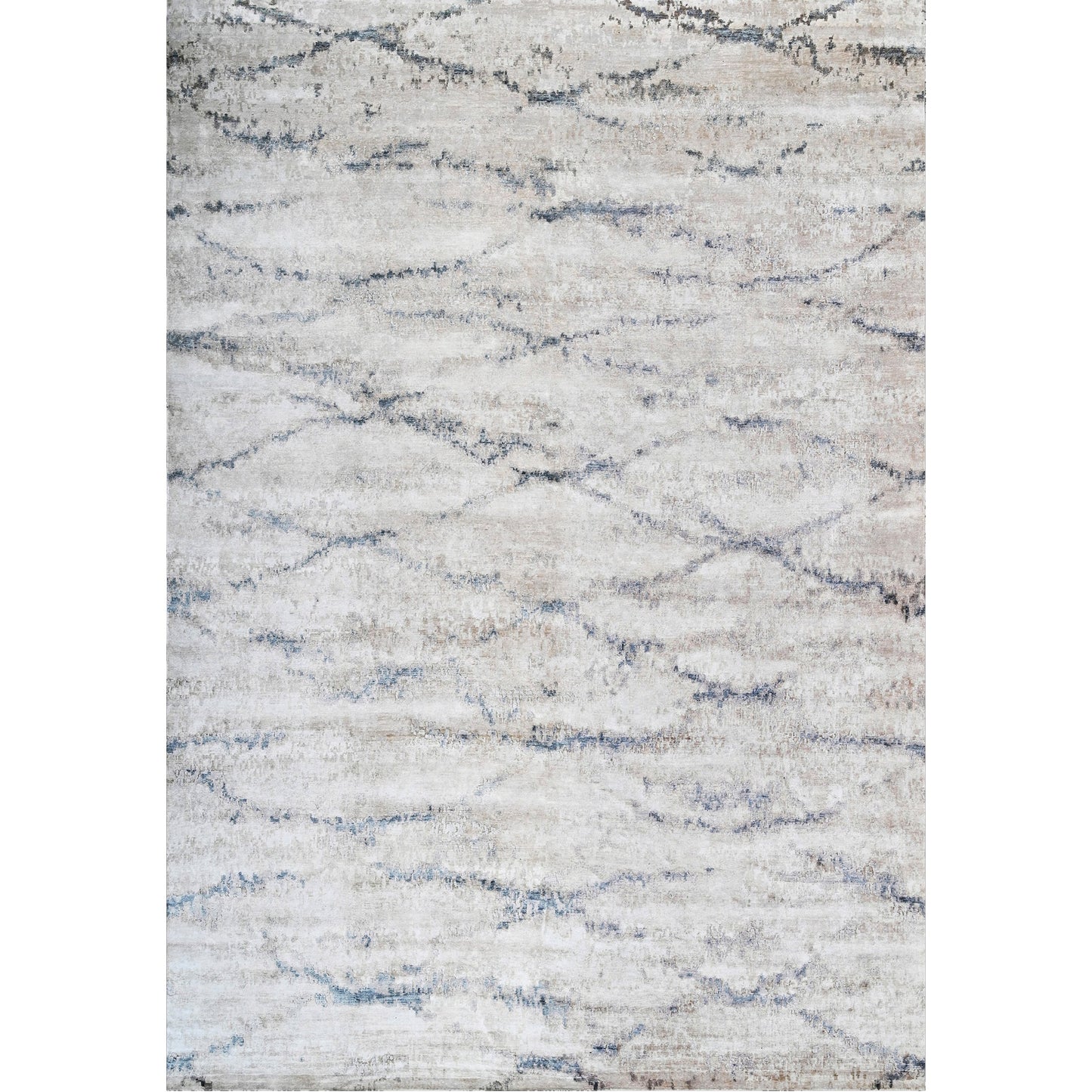 HIMALAYAN ART 5000 BAV03 LIGHT GREY / BLUE 14' X 19'10"